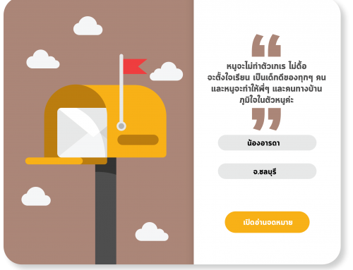 จดหมายน้องอารดา จ.ชลบุรี