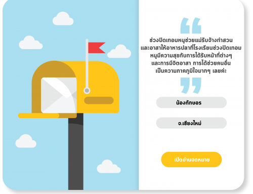 จดหมายน้องทักษอร จ.เชียงใหม่