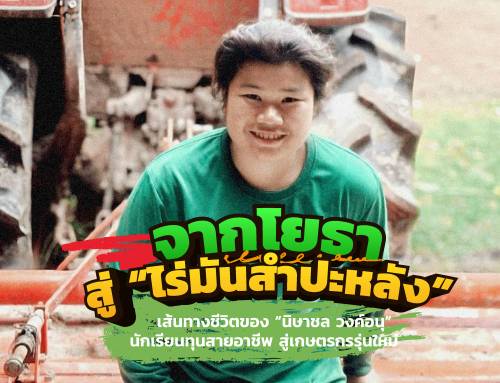 เล่าเรื่องนักเรียนทุน : จากโยธาสู่ “ไร่มันสำปะหลัง” เส้นทางชีวิตของ “นิษาชล” นักเรียนทุนสายอาชีพ สู่เกษตรกรรุ่นใหม่